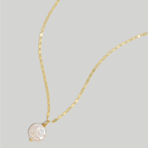 (18)MADEWELL New Casted Pearl Coin Necklace - Picture 1 of 5